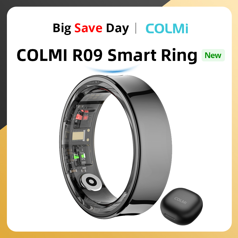 Smart Ring Health Tracker Blood Oxygen - 2024 COLMI R09 스마트 링 남성