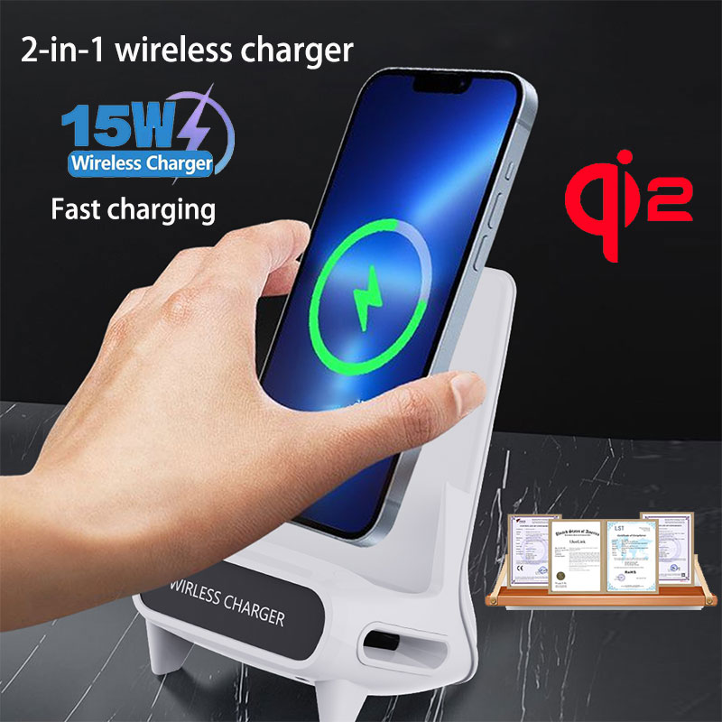 Smart Glasses Magnetic Charging Cable - 15W 휴대용 의자 무선 충전기 데스크탑