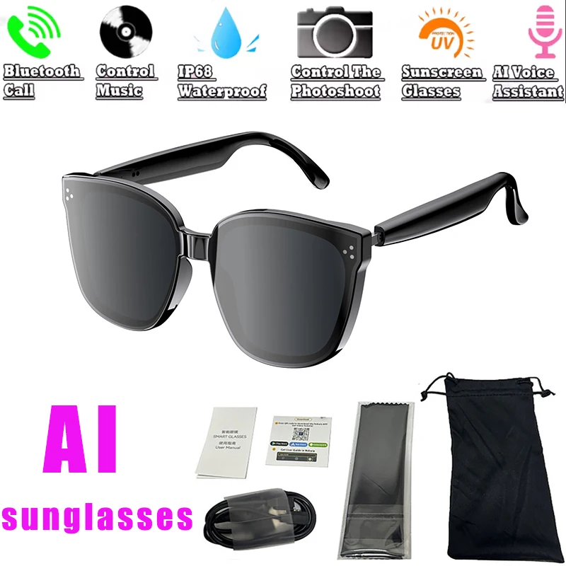 Smart Audio Glasses Bluetooth Polarized - 편광 스마트 AI 번역 안경 필터링