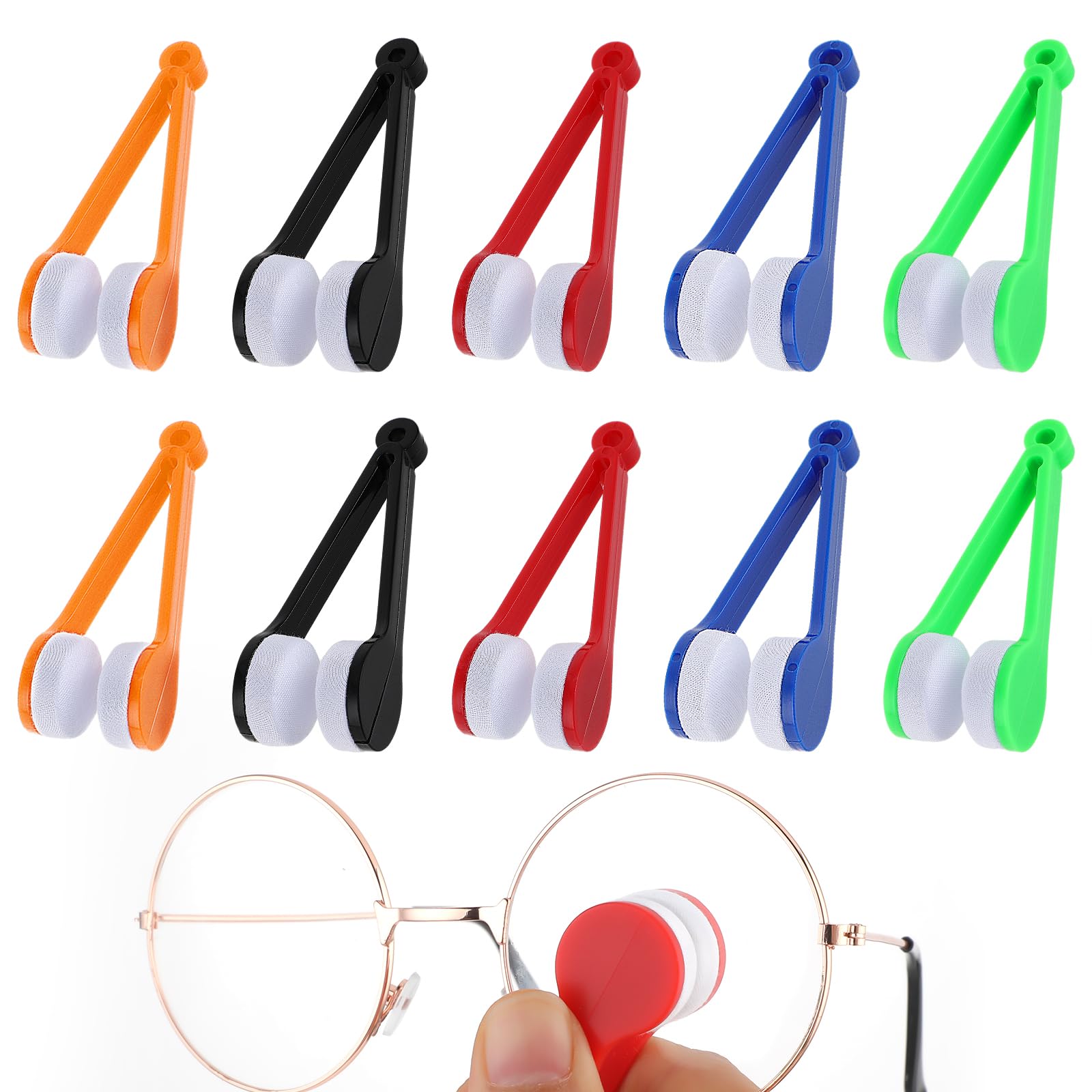 Eyewear Cleaning Cloth Microfiber Kit - 1/3/5 PCS 휴대용 안경 청소 브러시