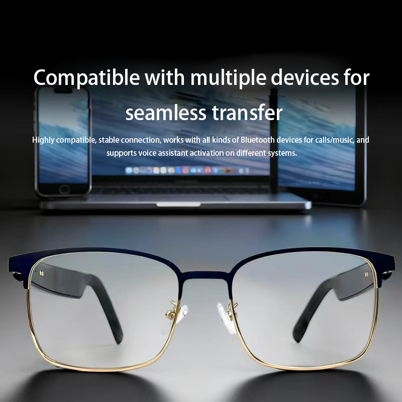 Smart Audio Glasses Touch Control - 스마트 블루투스 오디오 안경, 블루라이트 차단,