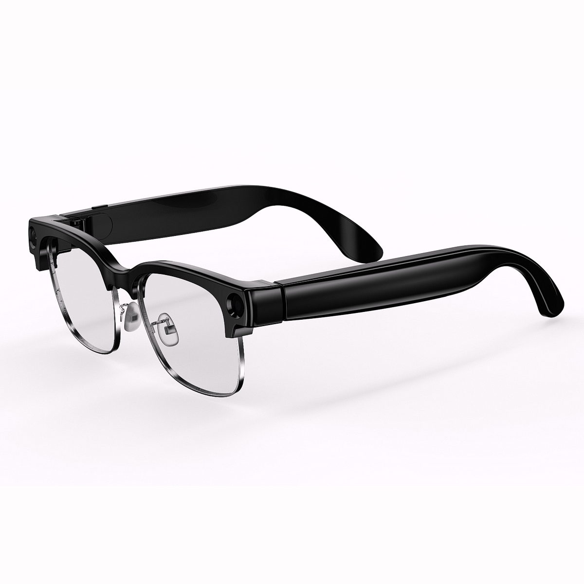 Smart Audio Glasses Touch Control - T200B AI 스마트 안경, 8MP 카메라,