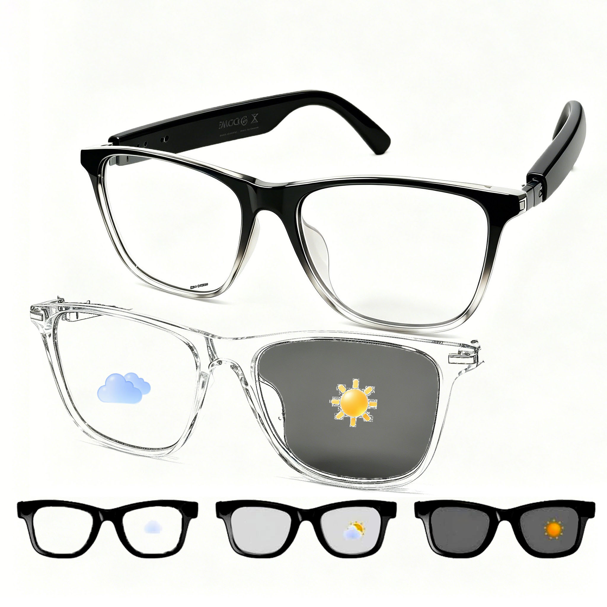 Smart Audio Glasses Bluetooth Polarized - 스마트 블루투스 안경 다기능 테크 편광