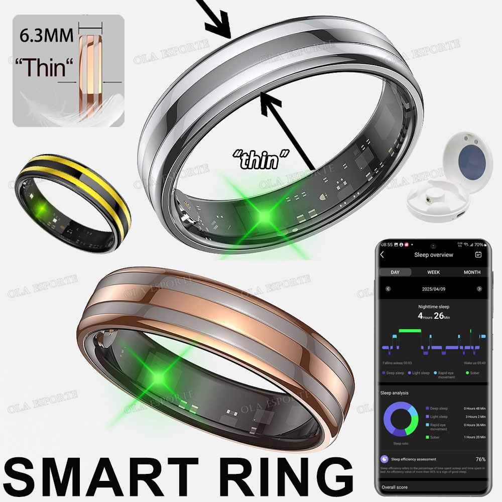 Smart Ring Health Tracker Blood Oxygen - 제스처 인식 스마트 링, 실외용 방수