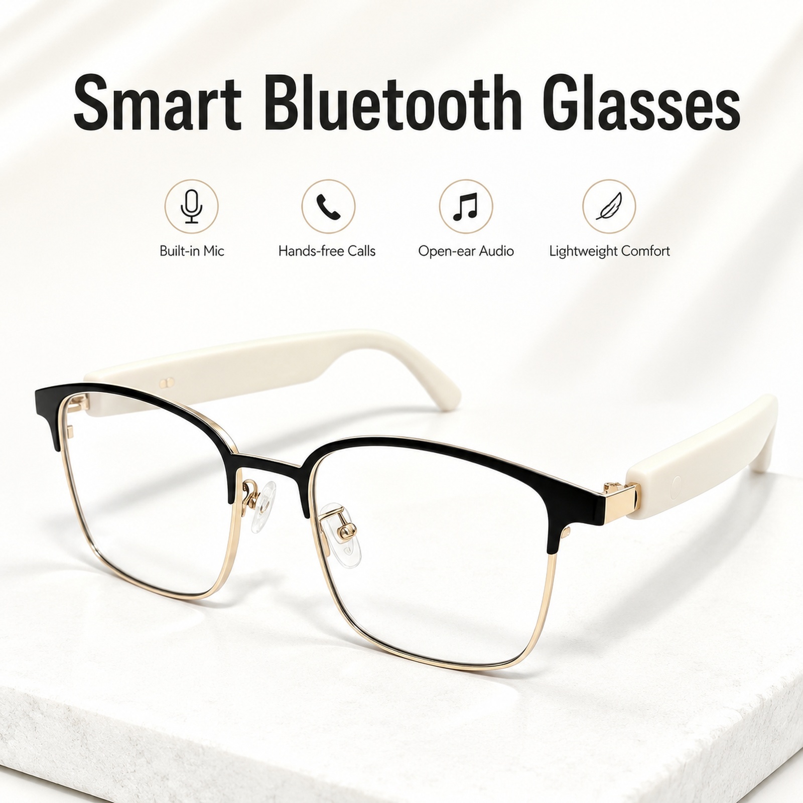 Smart Sunglasses Open Ear Music Calls - 오피스 운전용 오픈형 블루투스 안경, 변색