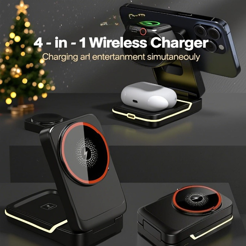 Smart Glasses Magnetic Charging Cable - 3 in 1 마그네틱 접이식 여행용