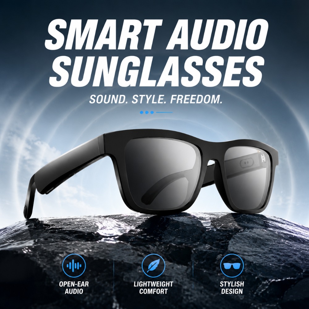 Smart Audio Glasses Touch Control - 스마트 블루투스 선글라스 터치 컨트롤 무선