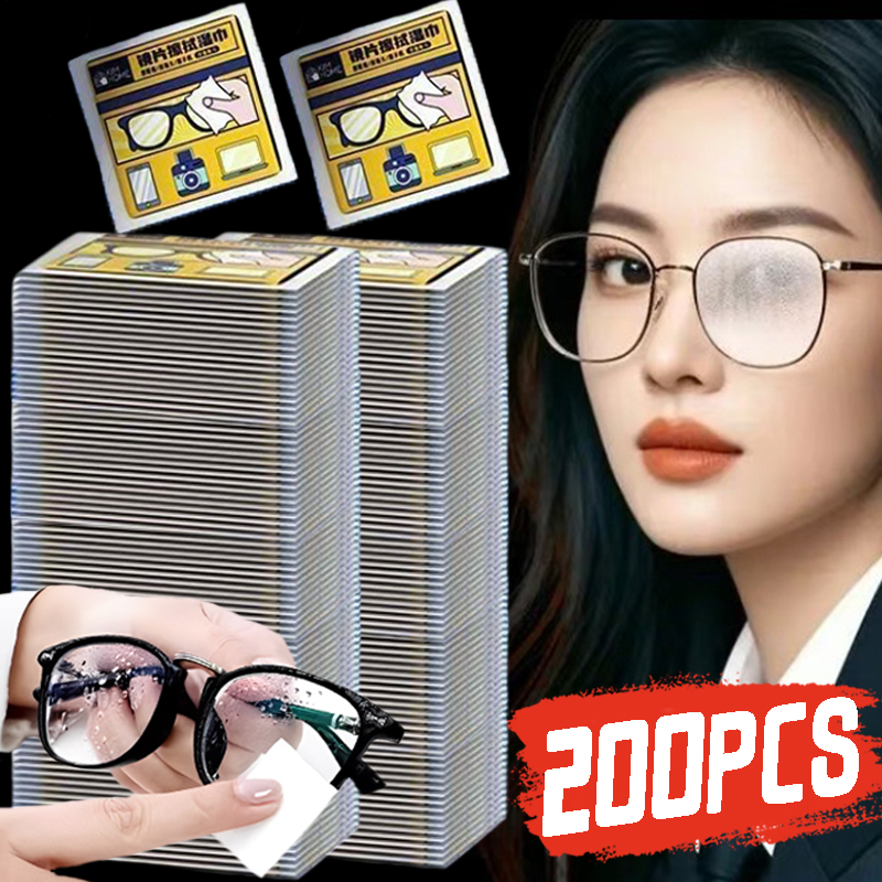 Eyewear Cleaning Cloth Microfiber Kit - 10/200pcs 카메라 렌즈/친환경 패키지가 포함된 Smartwatch용