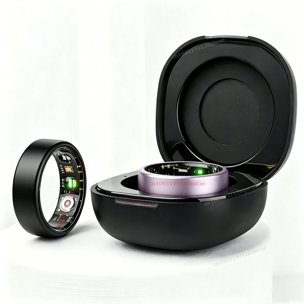 Smart Ring Health Tracker Blood Oxygen - R10 스마트 링 충전 케이스 포함