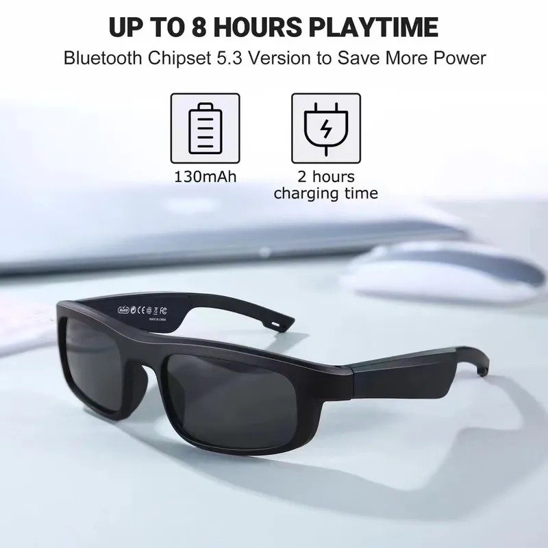 Bone Conduction Sunglasses Sports - M8Pro 스마트 블루투스 안경 뼈 전도