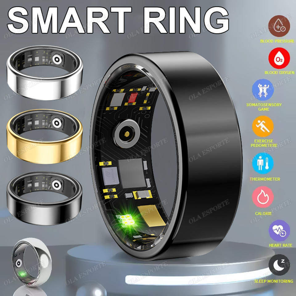 Smart Ring Health Tracker Blood Oxygen - 2027년형 여성용 스마트 링, 남성용 심박수/혈중