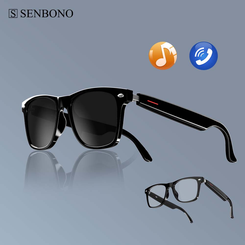 Smart Audio Glasses Bluetooth Polarized - SENBONO E13 스마트 안경:블루라이트 필터링 편광