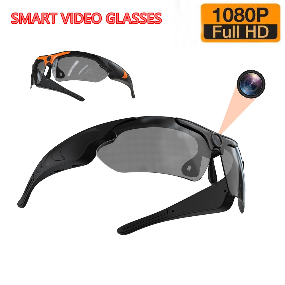 Smart Glasses Camera Video Recording 1080P - 웨어러블 HD 1080P 카메라, 야외 사이클링