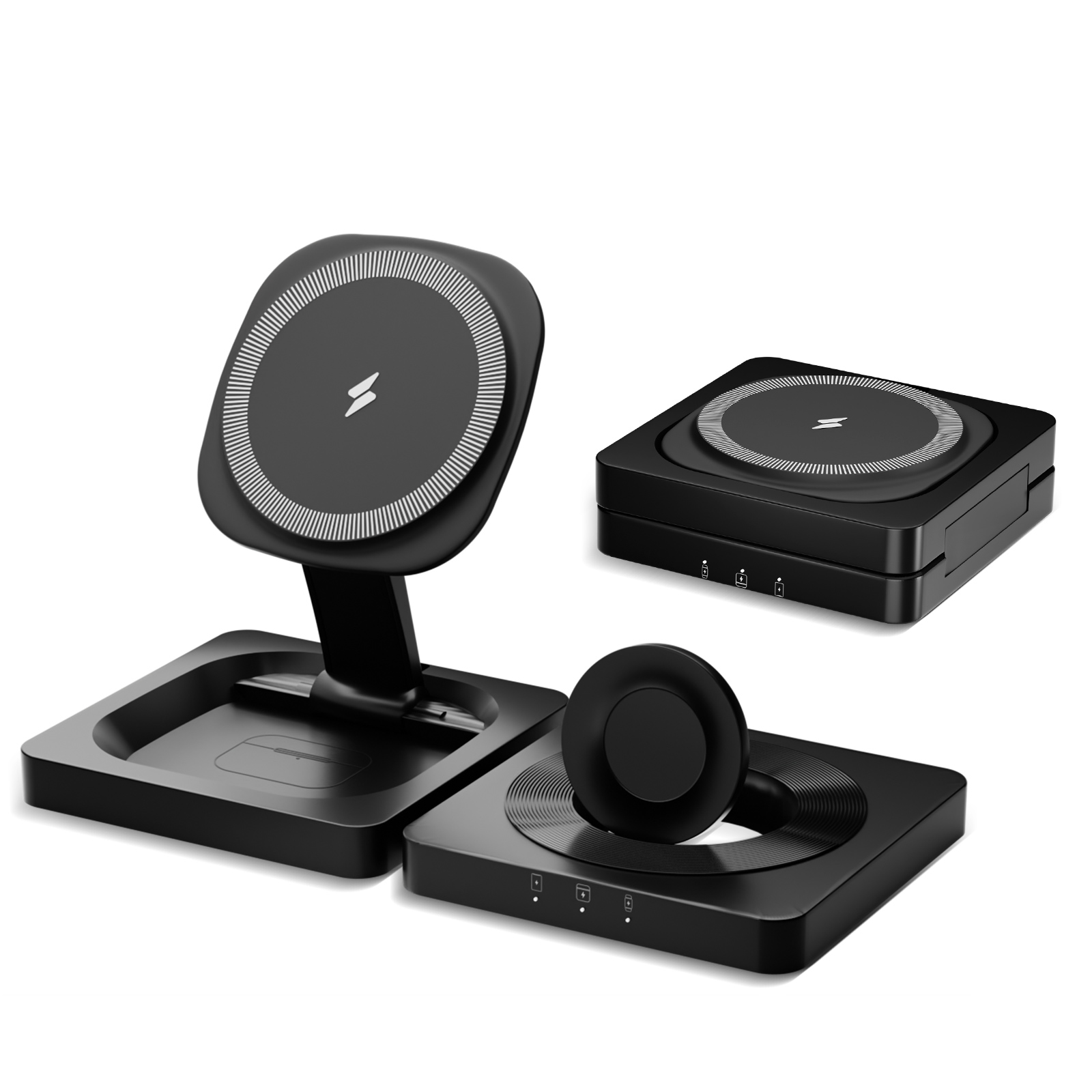 Smart Glasses Magnetic Charging Cable - 3 in 1 15W 무선 충전기