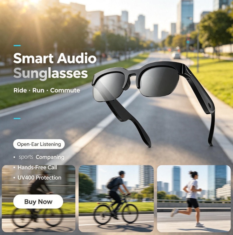 2-in-1 스마트 블루투스 선글라스 편광 오디오 안경 - Smart Audio Glasses Bluetooth Polarized 리뷰 및 가격