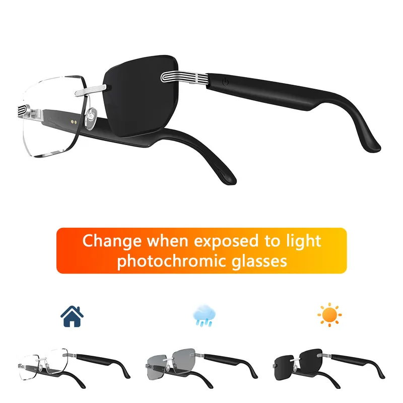 스마트 AI 번역 안경 블루투스 오디오 선글라스 광변색 - Photochromic Smart Sunglasses Audio 리뷰 및 가격