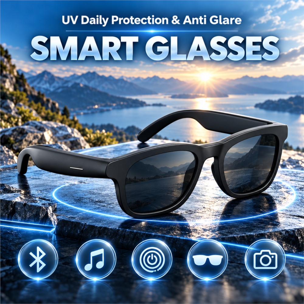 스마트 오디오 안경, 블루투스 무선 헤드셋, 핸즈프리  - Smart Audio Glasses Touch Control 리뷰 및 가격