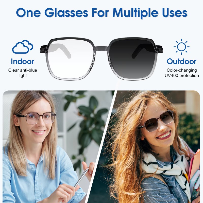 M10C 스마트 블루투스 안경, 변색 렌즈 선글라스,  - Photochromic Smart Sunglasses Audio 리뷰 및 가격