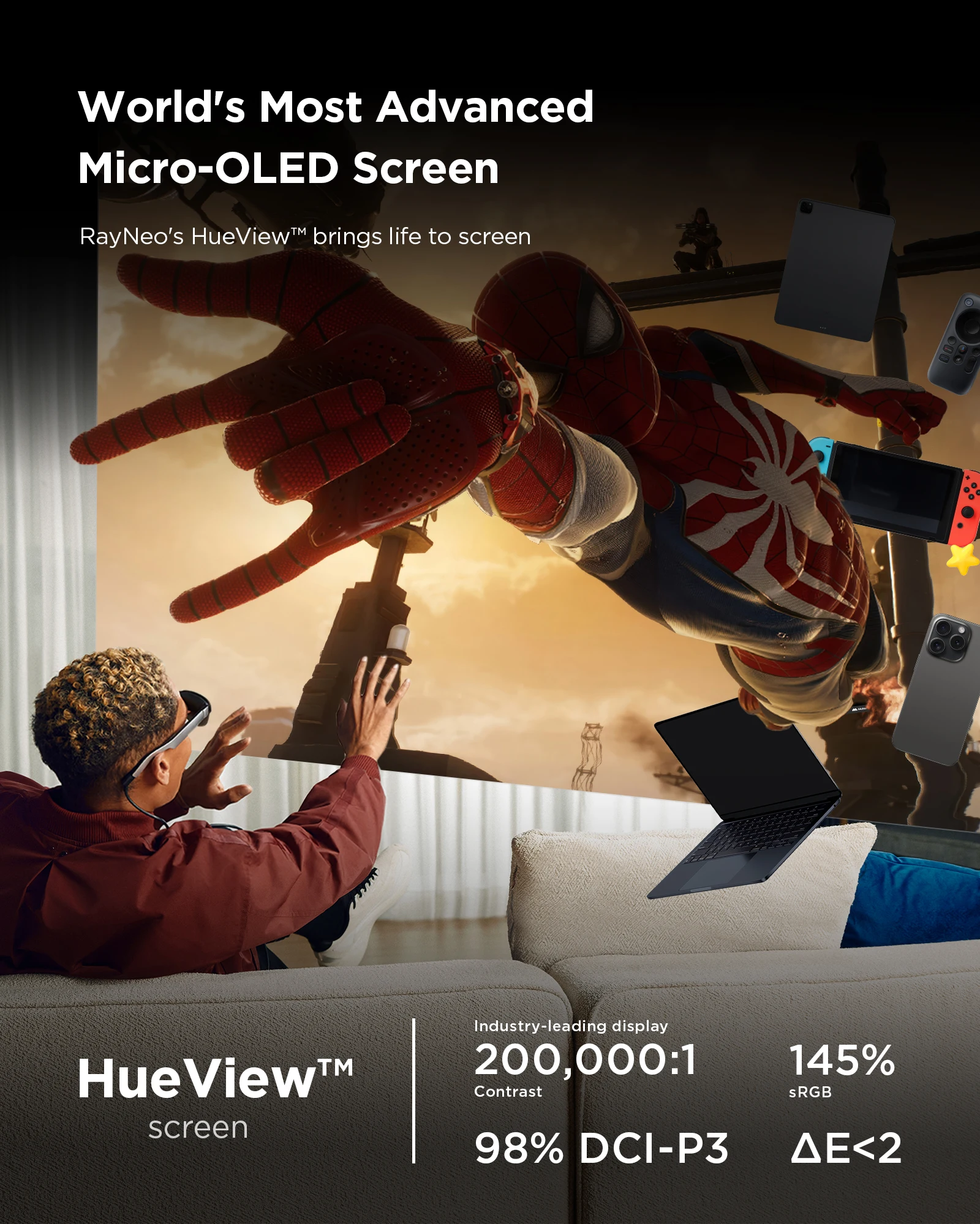 RayNeo Air 3s AR 글래스, 20인치 메가  - Ar Smart Glasses Display Micro Oled 리뷰 및 가격