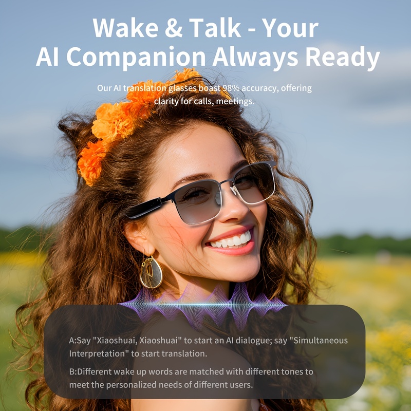 AI 통합 유니섹스 스마트 안경, 변색 렌즈, 블루투스 - Photochromic Smart Sunglasses Audio 리뷰 및 가격