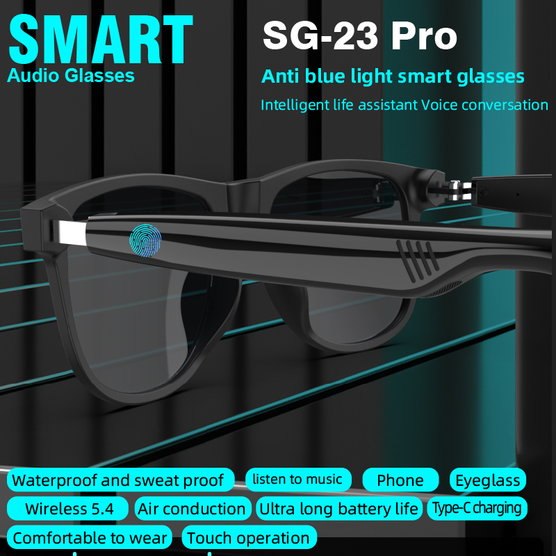 SG‑23 Pro 스마트 오디오 안경 무선 블루투스 선 - Smart Sunglasses Open Ear Music Calls 리뷰 및 가격