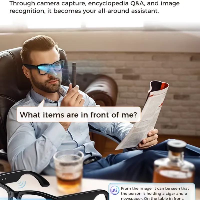AI 스마트 안경 4K 카메라 블루투스 오디오 선글라스 - Smart Audio Glasses Bluetooth Polarized 리뷰 및 가격