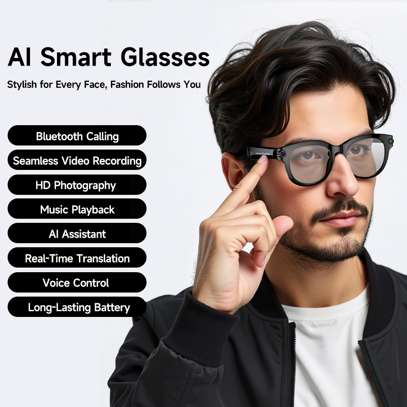스마트 안경, 800만 화소 카메라, 블루투스 통화,  - Smart Glasses Camera Video Recording 1080P 리뷰 및 가격