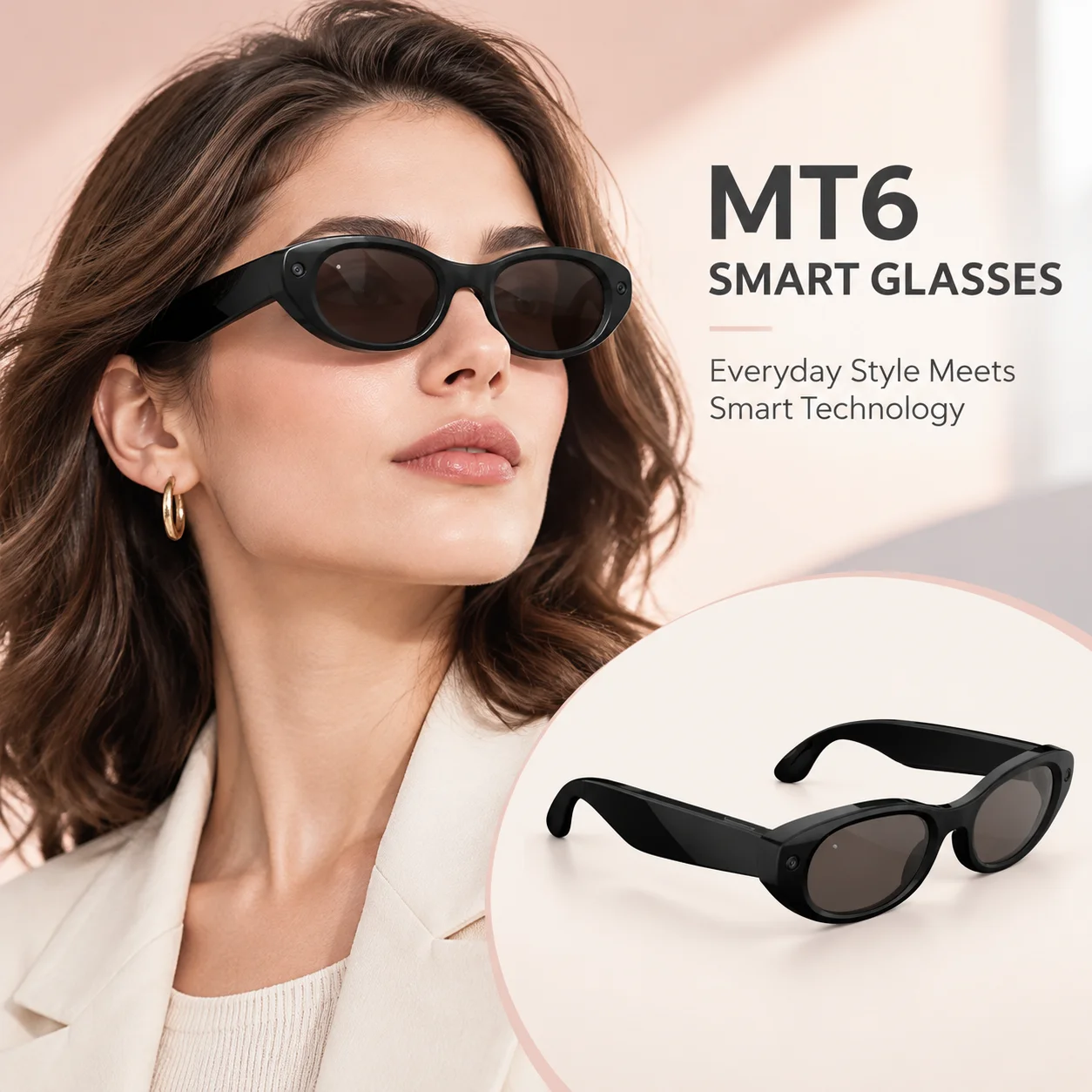 오픈 이어 방식의 스테레오 스마트 안경, 듀얼 노이즈  - Smart Sunglasses Open Ear Music Calls 리뷰 및 가격