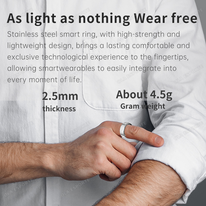 스테인리스 스틸 스마트 링 방수 24시간 건강 모니터링 - Smart Ring Health Tracker Blood Oxygen 리뷰 및 가격