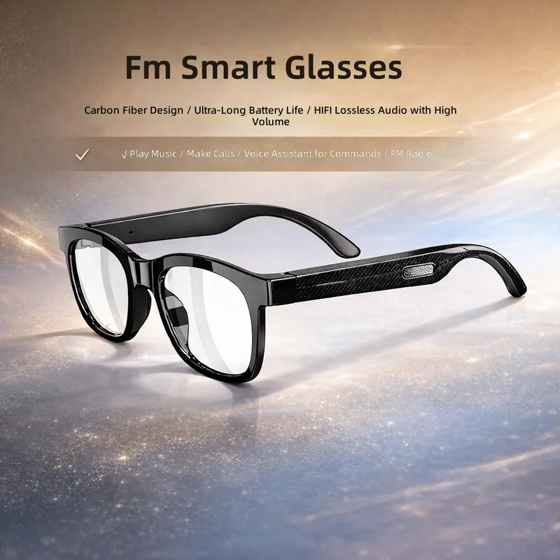 스마트 블루투스 안경 FM 라디오 카본 파이버 변색 선 - Photochromic Smart Sunglasses Audio 리뷰 및 가격