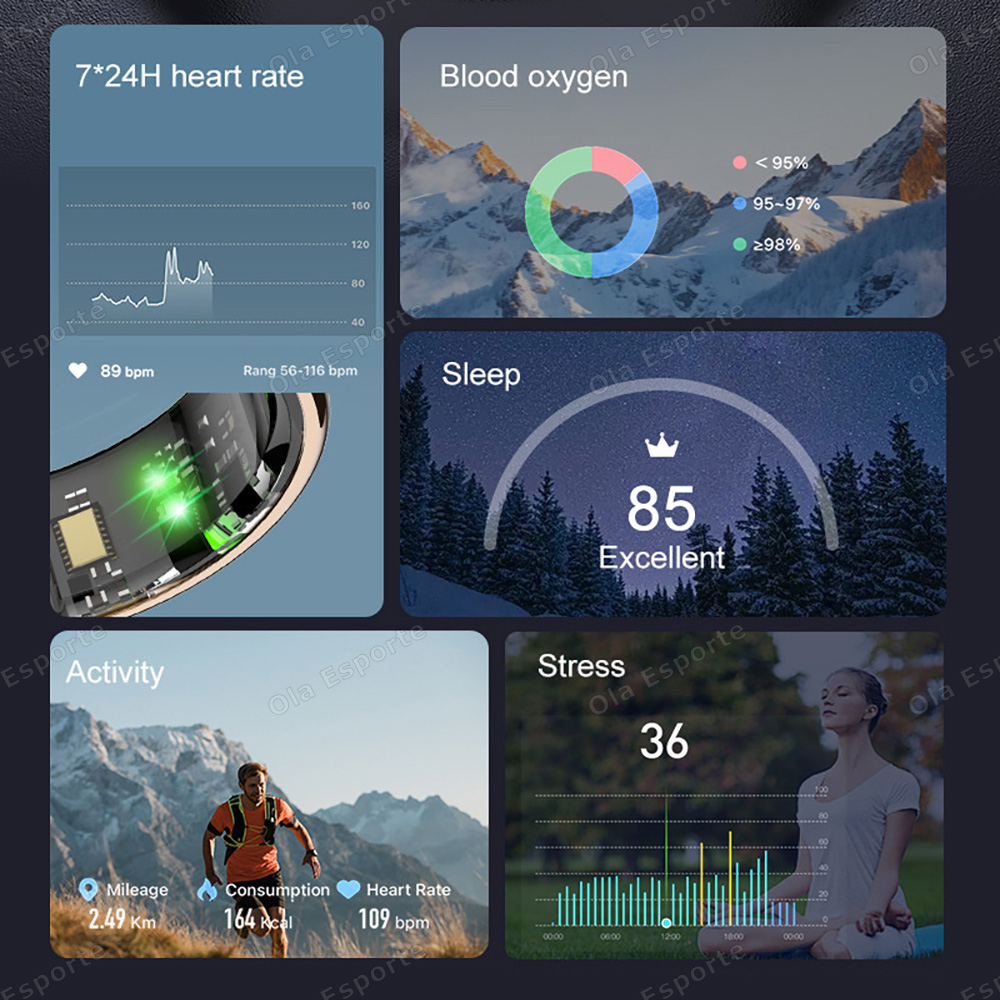 뉴카운트 스마트 링 충전 케이스 심박수 혈압 모니터 남 - Smart Ring Health Tracker Blood Oxygen 리뷰 및 가격