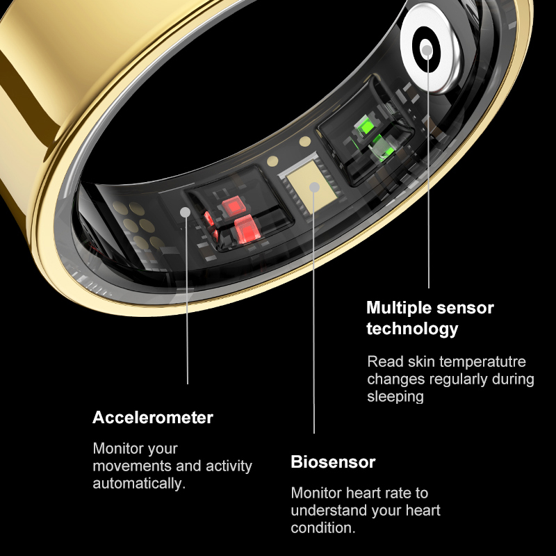 남녀 공용 스마트 링, 충전 케이스 포함, 피부 온도, - Smart Ring Health Tracker Blood Oxygen 리뷰 및 가격