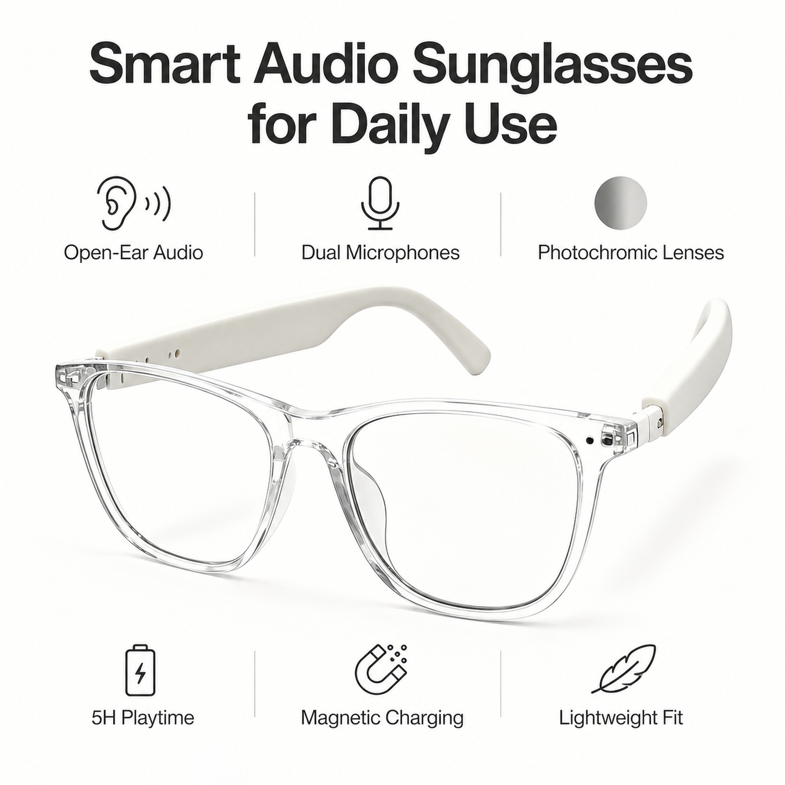 스마트 블루투스 변색 안경 특가 판매 핸즈프리 통화 가 - Photochromic Smart Sunglasses Audio 리뷰 및 가격