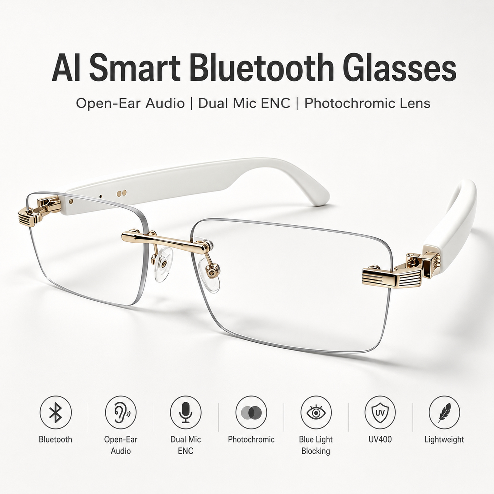 AI 스마트 블루투스 안경 선글라스 스마트글래스 오픈형 - Photochromic Smart Sunglasses Audio 리뷰 및 가격