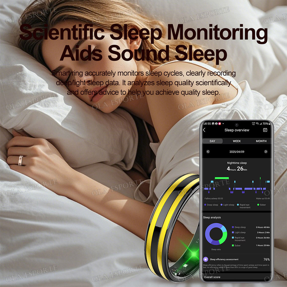 새로운 스마트 링: 심박수, 스트레스, 체온 측정, 건 - Smart Ring Health Tracker Blood Oxygen 리뷰 및 가격