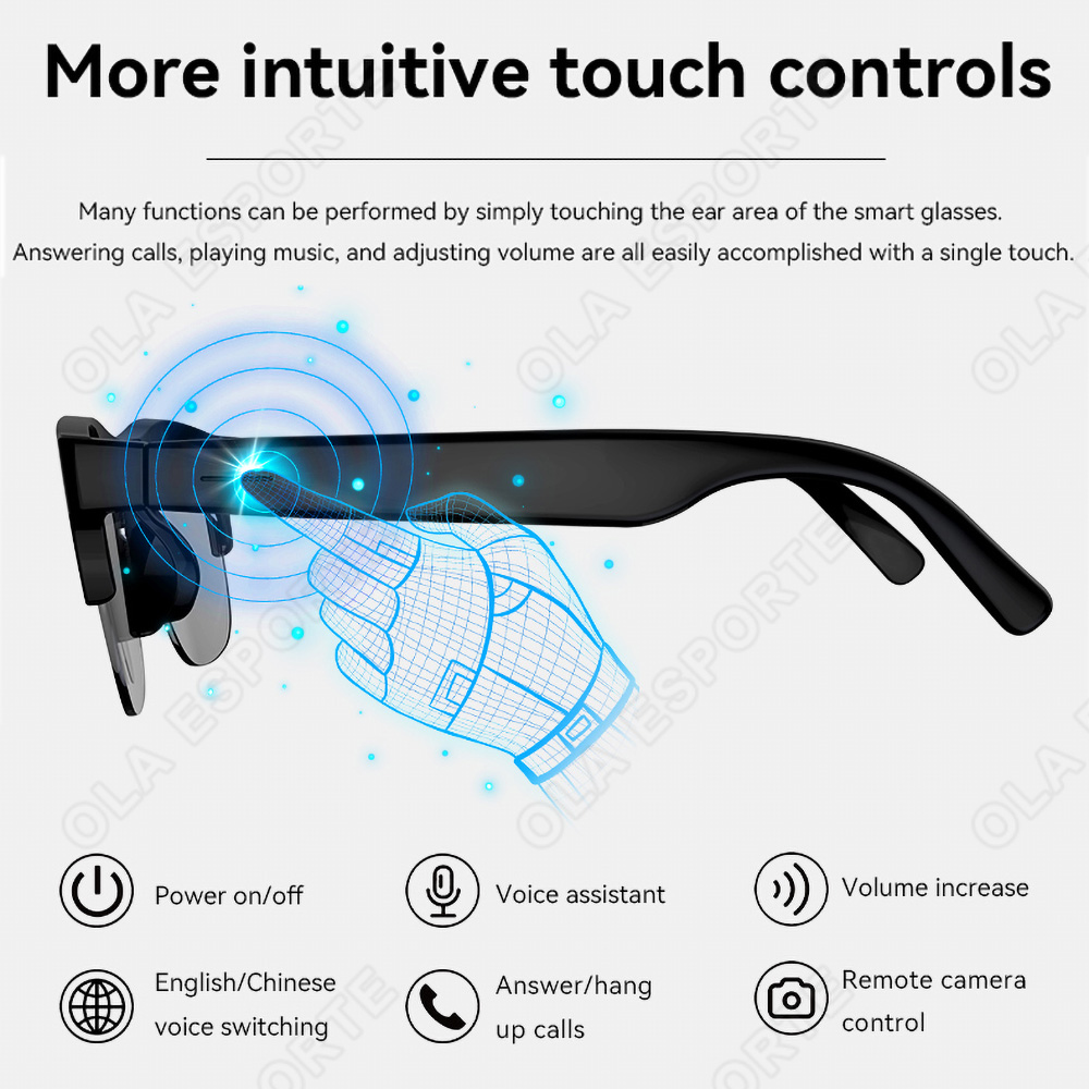 스마트 블루투스 안경 오픈 이어 오디오 핸즈프리 통화  - Smart Sunglasses Open Ear Music Calls 리뷰 및 가격