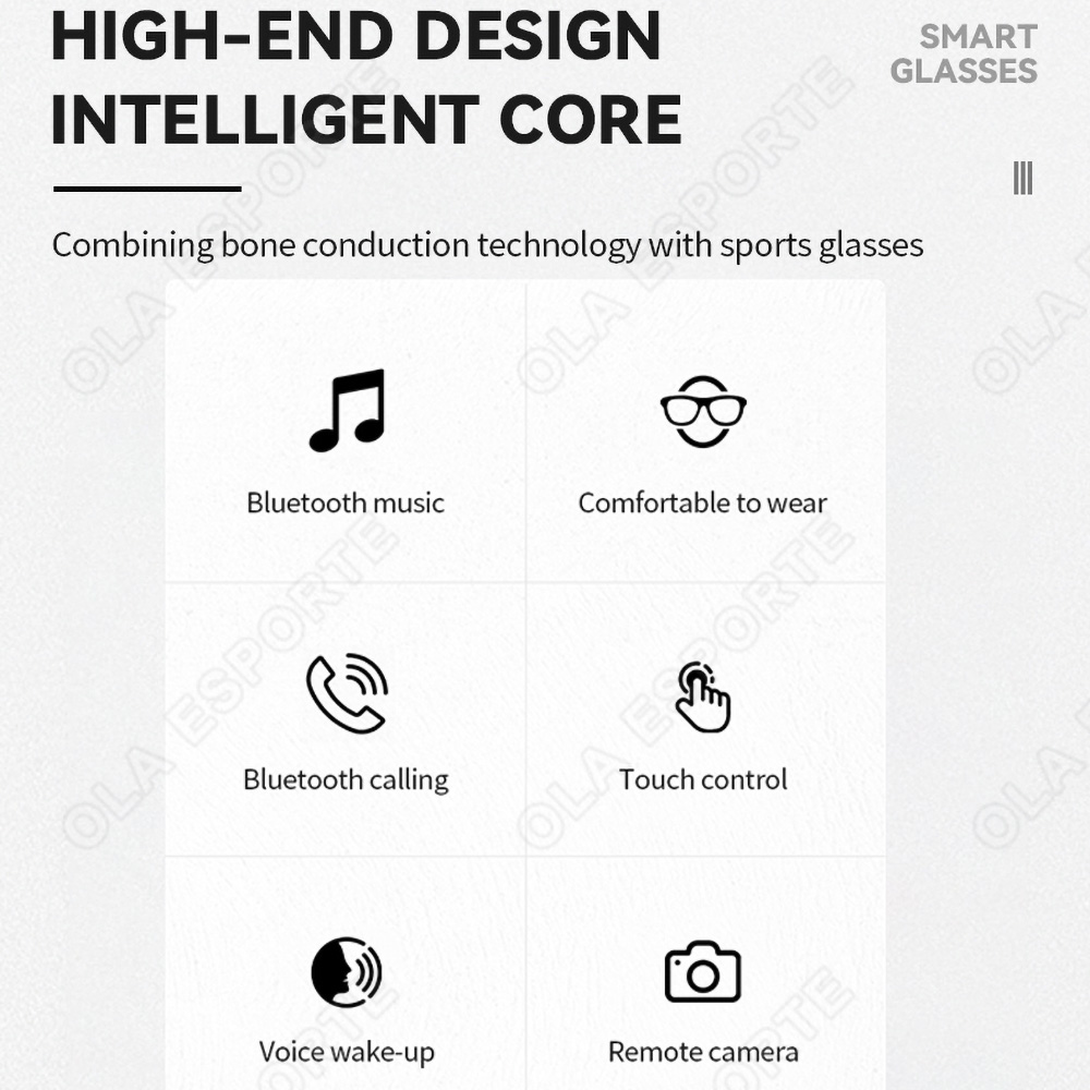 스마트 블루투스 안경 오픈 이어 오디오 핸즈프리 통화  - Smart Sunglasses Open Ear Music Calls 리뷰 및 가격