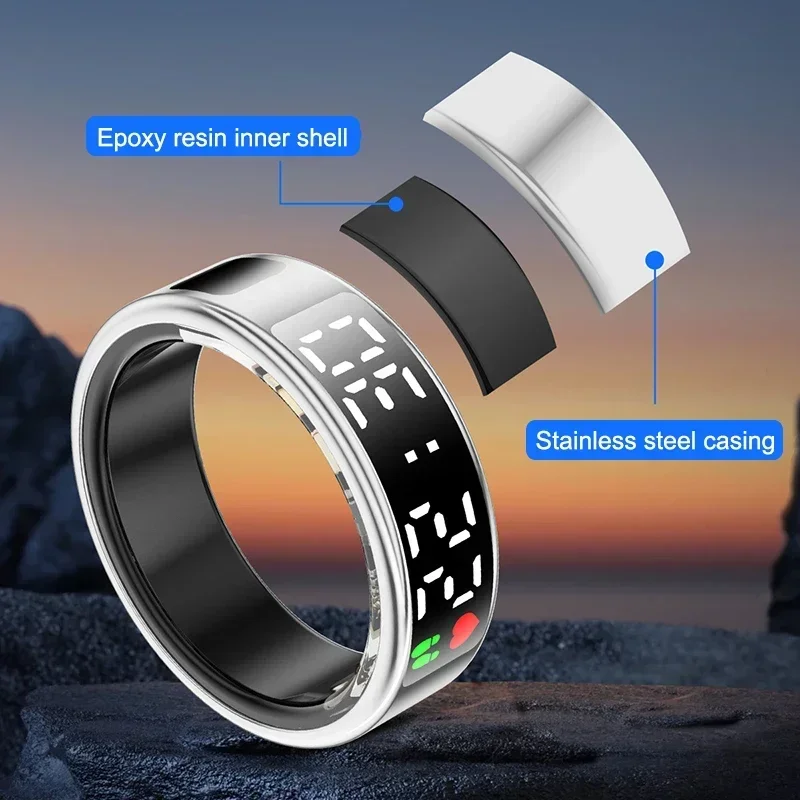 남녀공용 스마트 링, 다기능 건강 추적기, 심박수, 혈 - Smart Ring Health Tracker Blood Oxygen 리뷰 및 가격
