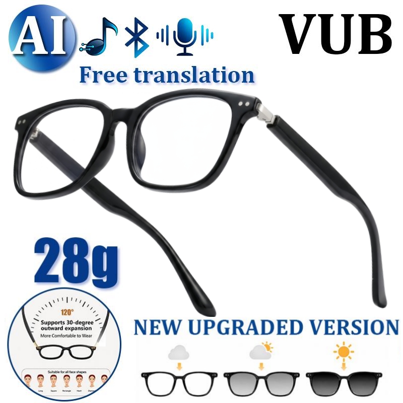 AI 번역 기능이 탑재된 스마트 안경, 변색 렌즈와 블 - Smart Audio Glasses Touch Control 리뷰 및 가격
