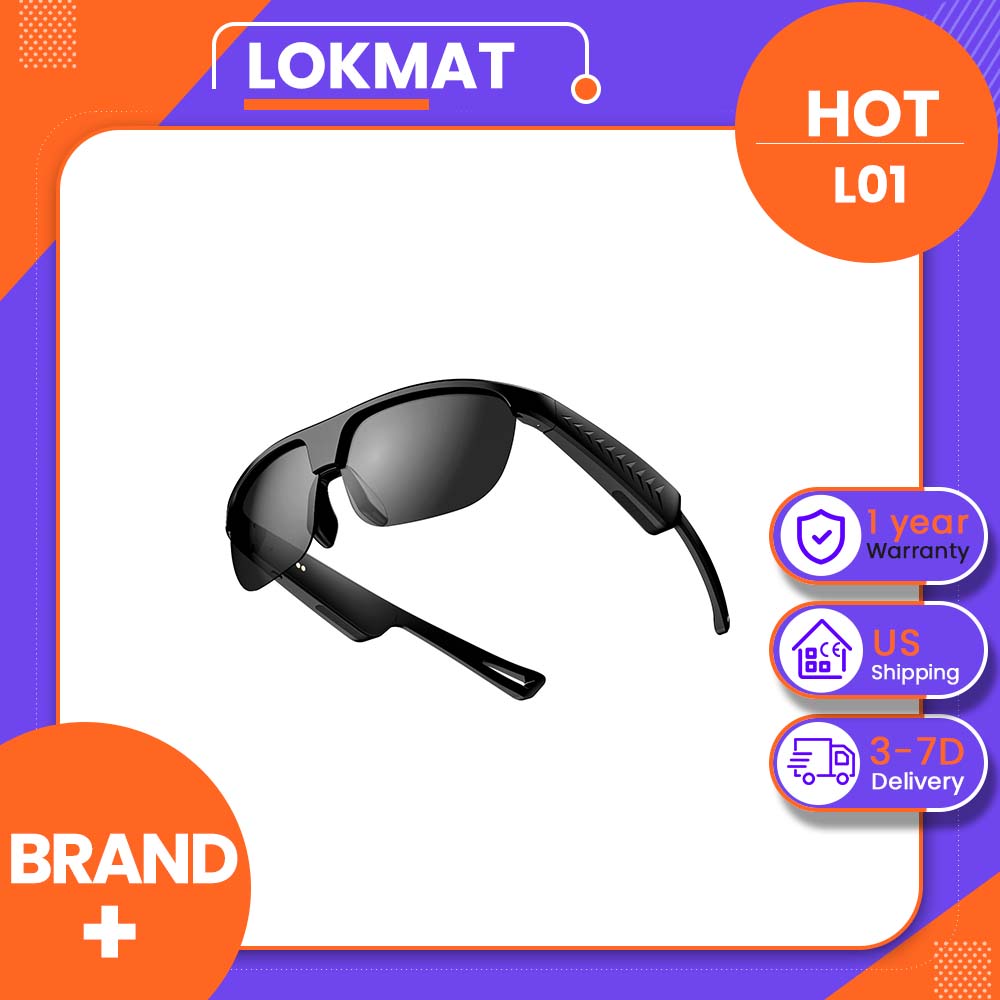 LOKMAT L01 스마트 블루투스 안경: 블루투스 5 - Smart Sunglasses Open Ear Music Calls 리뷰 및 가격